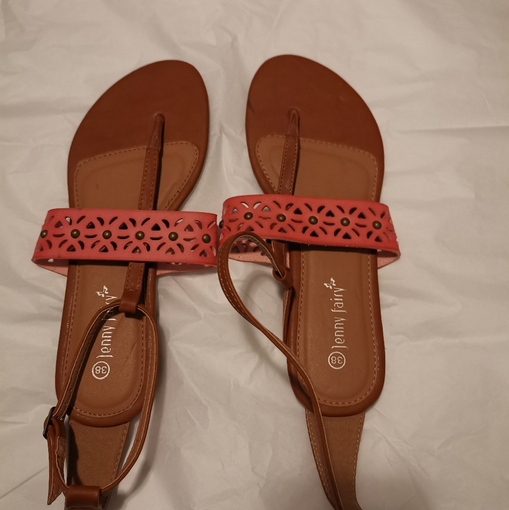 🆕 Jenny Fairy T-Strap Sandal Cutout Ankle Strap